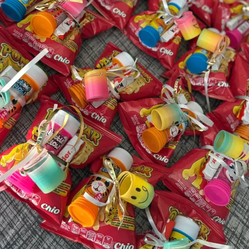 Traktatie met Bellenblaas & Chipszakjes (Traktatie school 3 jaar t/m 6 jaar)